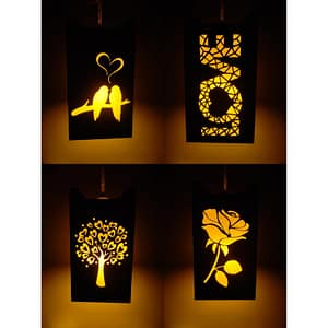 woodiography Wooden Ceiling lamp Pendant lamp Hanging Light for Home Decoration Love Theme